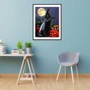 Snowvirtuos Halloween Black Cat 5D Full Drill Diamond Painting DIY Craft Cross
