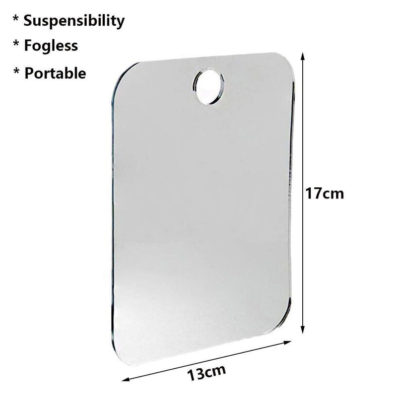 Washroom Decor Shaving Suspensibility Fogless Mirror Looking Glass Anti Fog