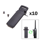 10Pcs Walkie Talkie Spare Part Back Belt Clip for Baofeng 2-way Radio UV5R