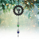 Rotating Wind Chime Novelty Sculpture Wind Chime with Spiral Tail Ball (C) Newly