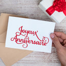 French Alphabet Cutting Dies for DIY Scrapbooking Decorative Embossing Crafts