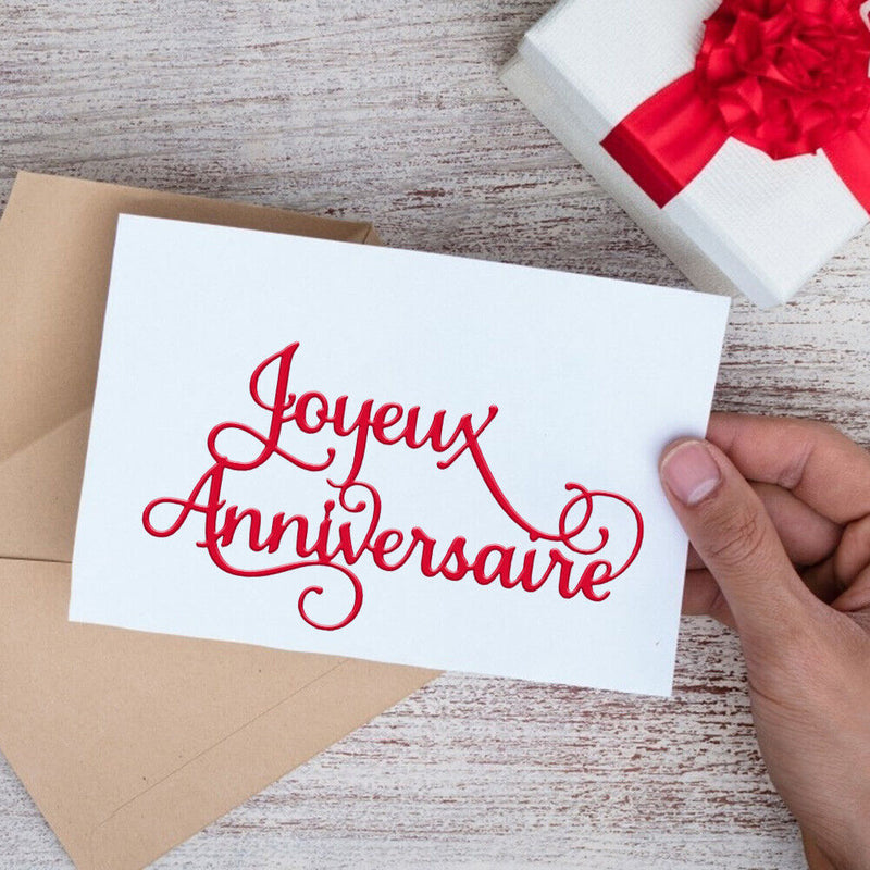 French Alphabet Cutting Dies for DIY Scrapbooking Decorative Embossing Crafts