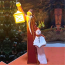 Raise lantern Santa Claus Crafts Christmas Snowman Take the book Ornaments