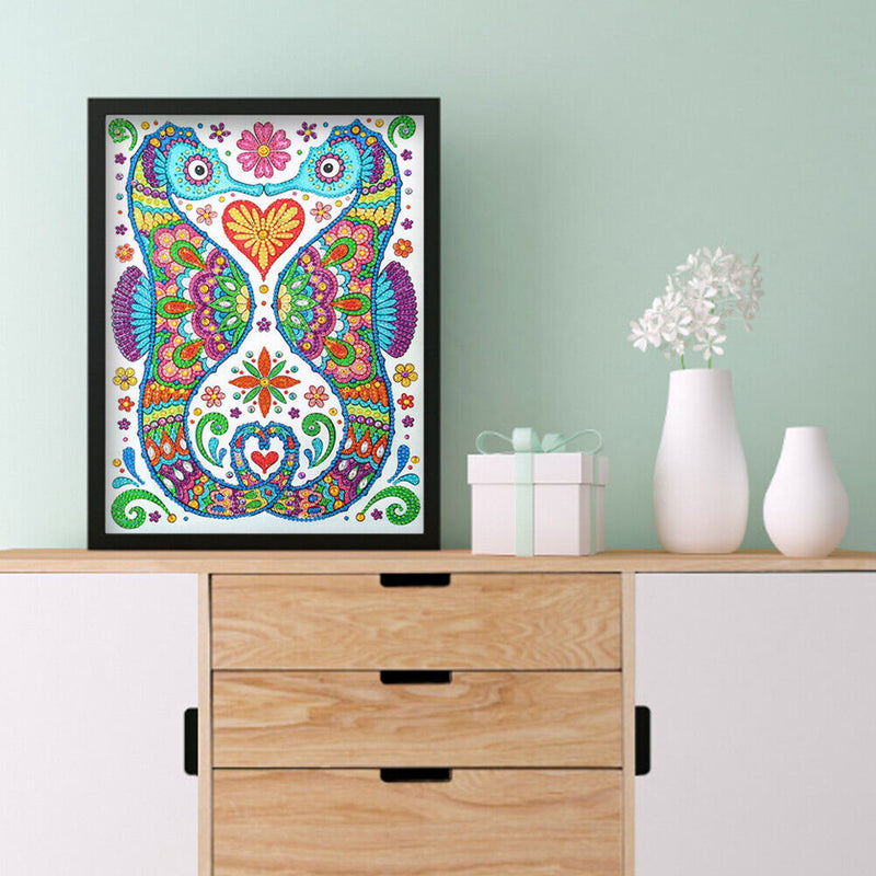 5D DIY Diamond Painting Hippo Partial Special Shape Drill Animal Picture Decor