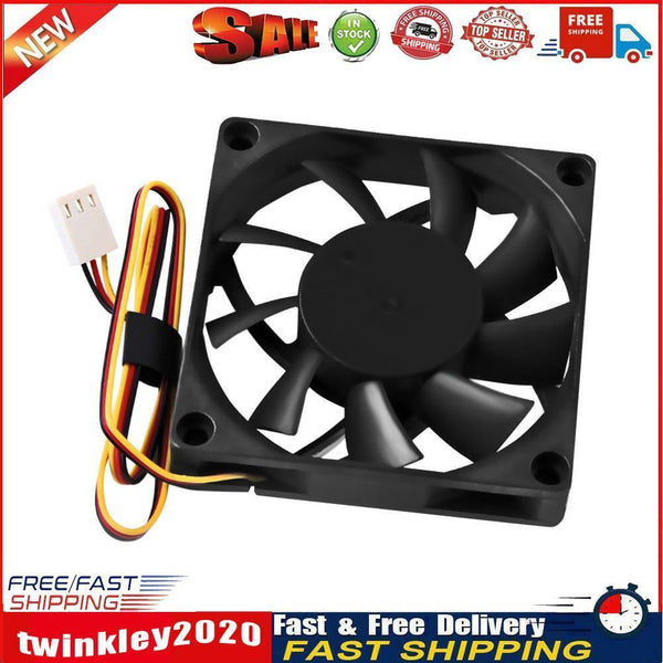 Quiet Radiator 70x70x15mm 12V Computer PC CPU Silent 3000RPM Cooling Fan Newly