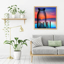 5D DIY Full Drill Diamond Painting Cross Stitch Kit (HG106 Bottle Scenery) Newly