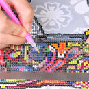 Household Cross Stitch DIY Tools Round Diamond Painting Point Drill Net Rul