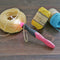 9 in 1 USB Light Up Crochet Hooks Knitting Needles LED Sewing Set Kit (Red)