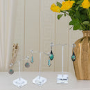 Acrylic Metal Stud Earring Display Rack Stand Jewelry Holder (Clear 3pcs)