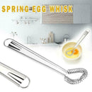 Kitchen Spring Egg Whisk Beater Steel Manual Whisk Mixer Tool Y7P4