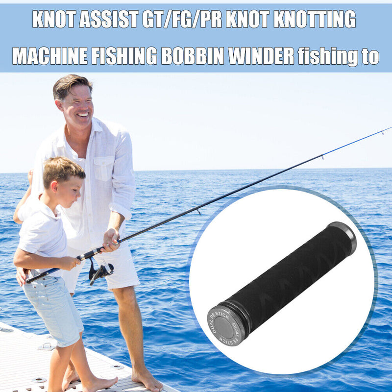 FG GT Knot Assist PE Fishing Line Puller Rod Knotting Device (Grey S) Newly