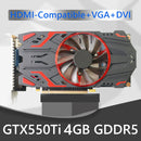 GTX550Ti PCI-Express 2.0 4GB Computer Gaming Graphic Card with Cooling Fan Newly