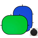 Foldable Chromakey Backdrop Double Sided Background Cloth Green Blue Screen