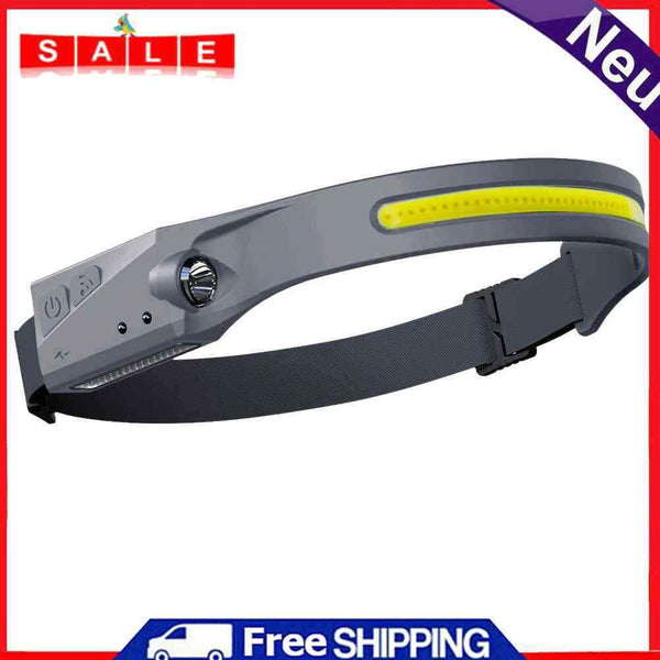 UNCOTARILY 2 Piece LED Headlamp Rechargeable 230° USB Sensor Headlights