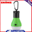 2pcs Tent Hanging Lamp 3 Fashion Emergency Carabiner Bulb Light (Green Yellow)
