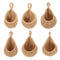Hanging Basket Wall Planters Jute Teardrop Pot Holder for Fruits (21x21cm)
