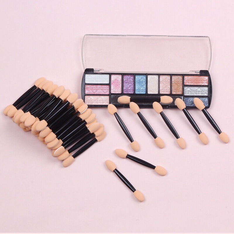 50pcs Professional Sponge Stick Makeup Eye Shadow Brush Women Cosmetic Tool