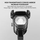 4000mAh 4"" 1 LED Bicycle Mobile Phone Holder with Headlight 120dB Bell Horn