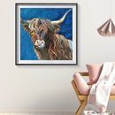 Handmade DIY Full Round Drill Diamond Painting 5D Color Cattle Poster Kit