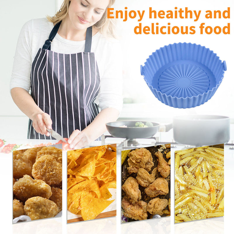 Air Fryer Silicone Pot - Replacement of Parchment Paper Liners Oven Accessories