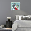 Art Canvas Kit Cross Stitch 14CT Stamped Home Needlework DIY Cartoon Snowman