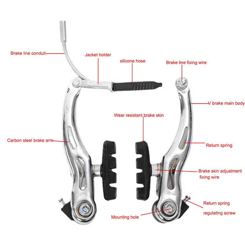 Durable Mountain Bike Disc Brake Calipers Universal Bicycle Set V-Brake Caliper