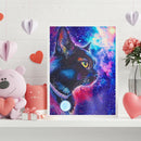 Handmade Fantasy Starry Cat 5D DIY Full Round Drill Drawing Kit Diamond Paint