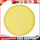 Silicone Non-Slip Fruit Pattern Placemat Round Insulation Table Cup Pad(4)