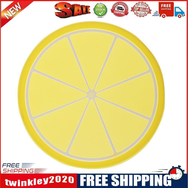 Silicone Non-Slip Fruit Pattern Placemat Round Insulation Table Cup Pad(4)
