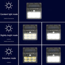 LED COB Solar Lights Outdoor Motion Sensor Waterproof Street Wall Lamps (C)