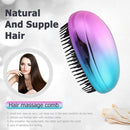 Egg Massage Comb Straight Salon Hairbrush Home Styling Tools (Multicolor)