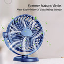 Quiet 1200mAh 5W Outdoor Travel 5V 1A Lazy Portable USB Summer Cooling Clip Fan