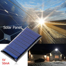 2pcs Solar Cell Module 5V 50mA Polycrystalline Silicone Solar Panel Charger