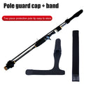 Fishing Pole Sleeve Cover Fishing Rod Top Tip Protector Cap Belt Strap Set Newly