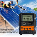 12V 24V Solar Charge Controller USB LCD Display Solar Panel Voltage Regulator