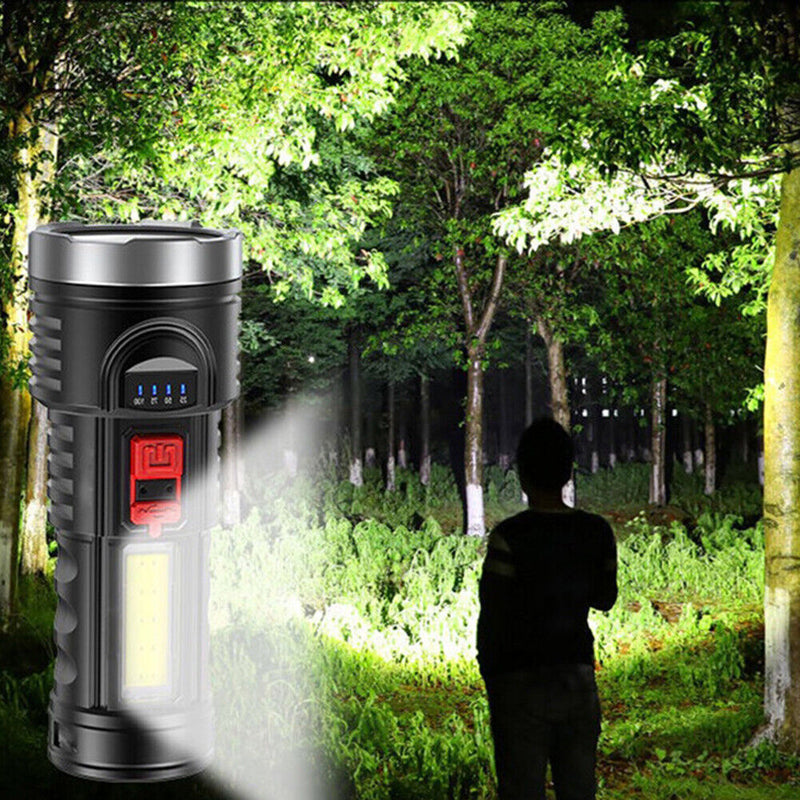 LED Handheld USB Rechargeable Strong Light for Outdoors Camping Electric Torch