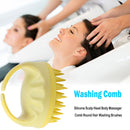 Fine Hair Foam Acupoint Therapy Comb with Handle Health Care Hair Washing B