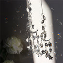 Crystal Moon Star Wind Chime Pendant Colorful Hanging Drop Garden Decor (A)