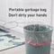 Gray 15pcs Household Portable Thicken Garbage Bag Drawstring S1Z8 Closure V W9M3