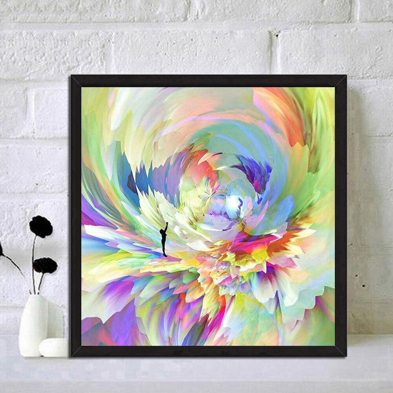 Abstract Flower Oil Paint By Numbers Kits DIY Art Home Decoration Gift Unfr