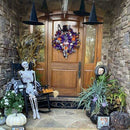 2021 Halloween Wreath Horror Skeleton Door Wreath For Halloween For Home R9U9