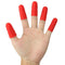 Matefield Anti-Slip Hot Glue Gun Fingerguard Silicone Finger Guard, Red
