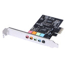 1PCS PCI-Express PCI-E 5.1 CMI8738 Chipset Audio Digital 5.1 Channel Sound Card Un