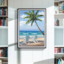 5D Seaside Coconut Trees Diamond Painting Embroidery DIY Cross Stitch Decor