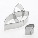 3pcs/set Metal Cookie Cutters Biscuit Mold Leaves Fondant Cake Mould