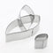 3pcs/set Metal Cookie Cutters Biscuit Mold Leaves Fondant Cake Mould