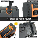 Flashlight Torch Weather Radio Emergency Radio Hand Crank Dynamo Wind Up Solar