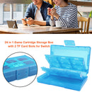 24+2 in 1 Game Cards Case for Nintend Switch Storage Protector (Blue) Newly