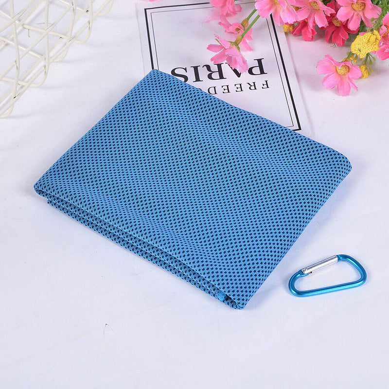 4pcs Yoga Sport Cold Cooling Towel Running Football Microfiber Summer Ice Towels