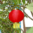 2pcs Round Chinese Lanterns Hanging Wedding Birthday Party Decor (A Red) Newly